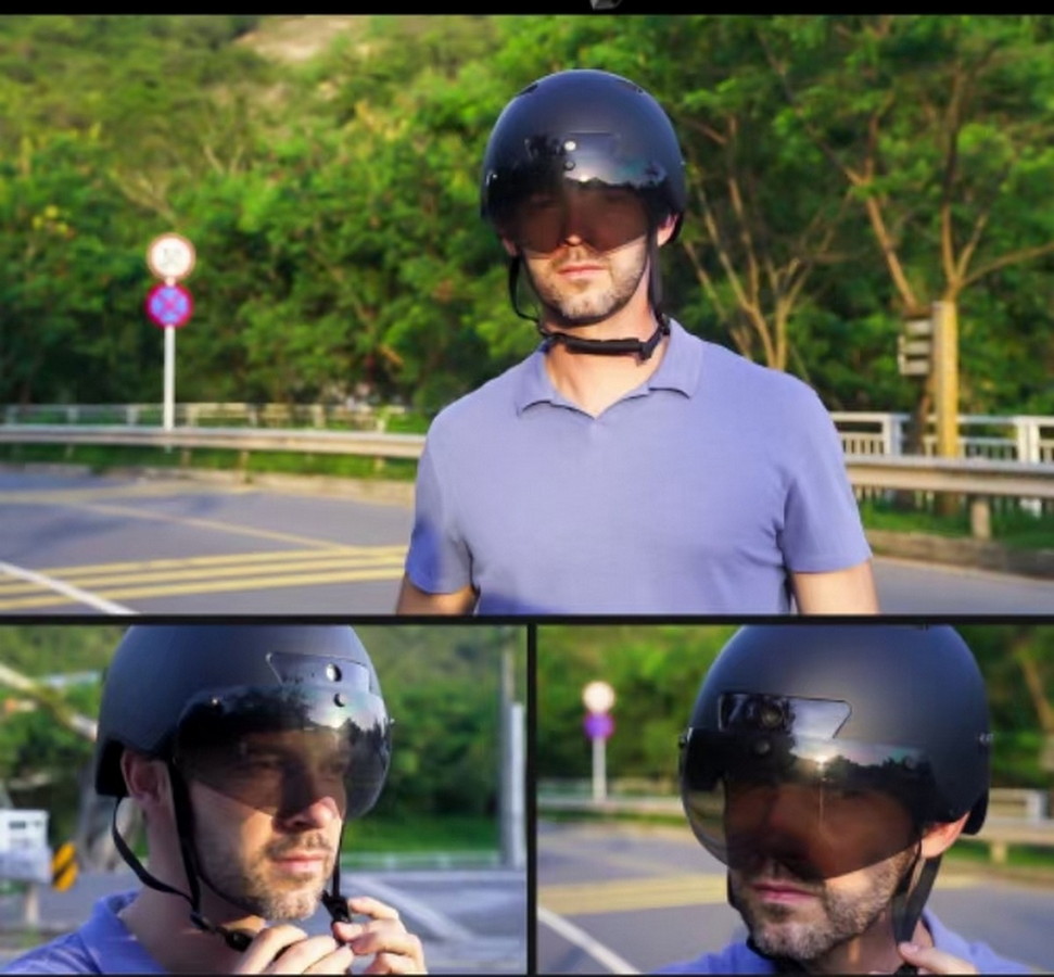 telecamera per casco da bici
