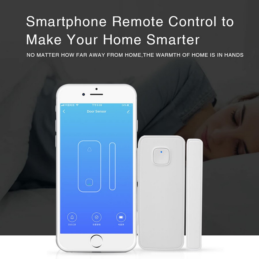 Sensore di apertura porta o finestra con notifica in APP