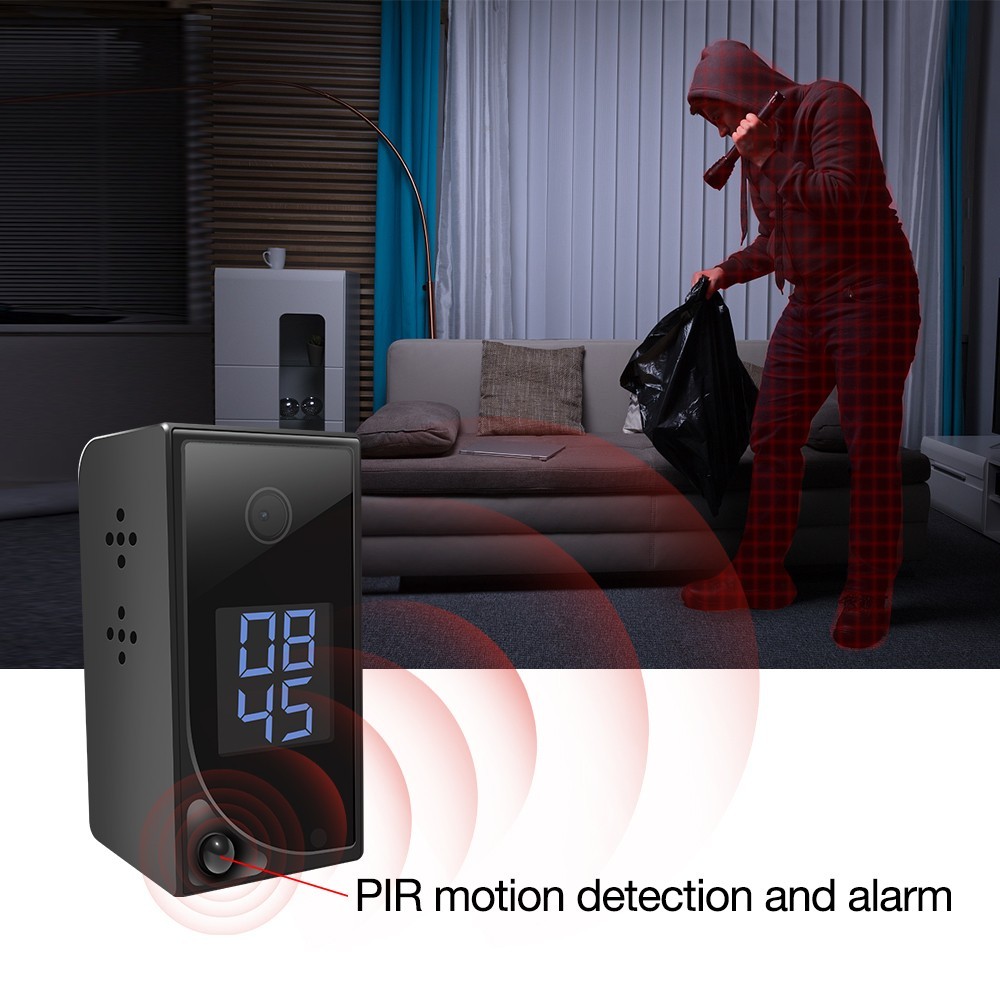 rilevatore di movimento PIR con telecamera nascosta e notifica di allarme push