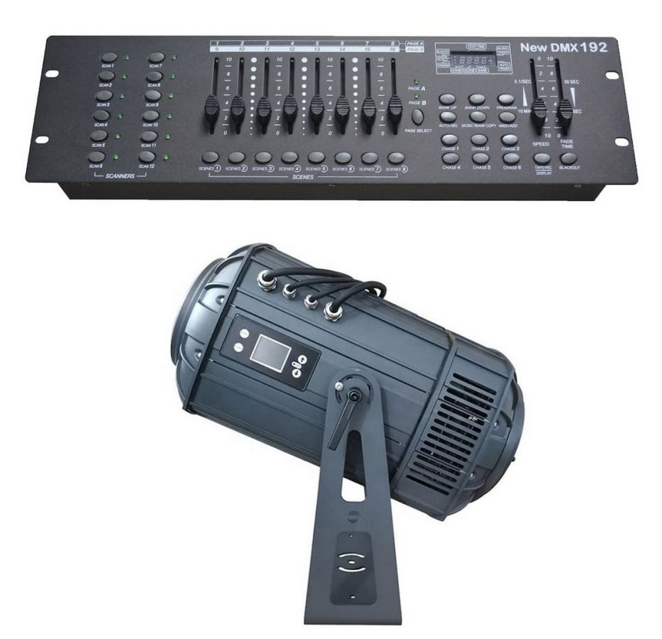 proiettore gobo - controller dmx di proiezione