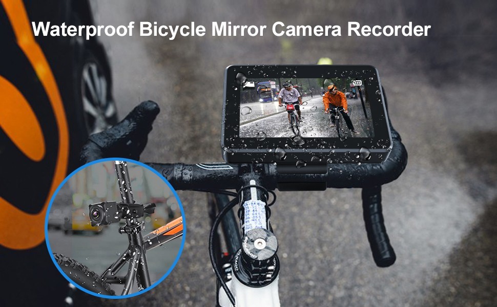 telecamera per bici impermeabile ip68 con kit set monitor