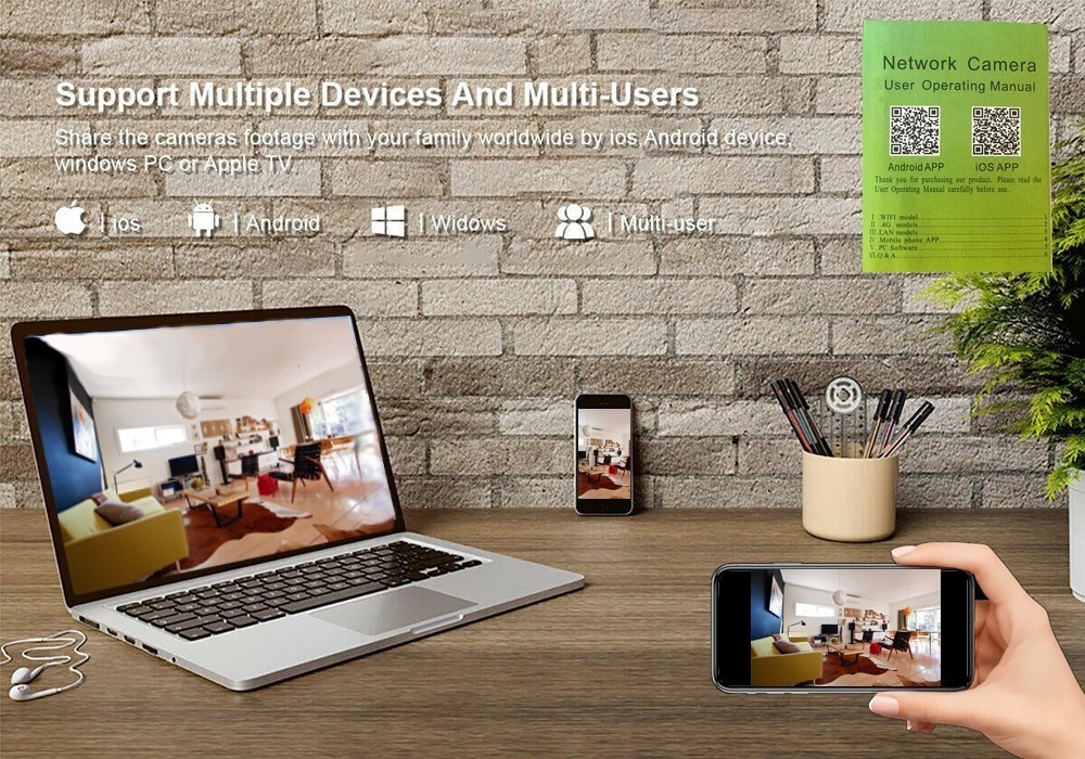 set wifi con registrazione e trasmissione in diretta