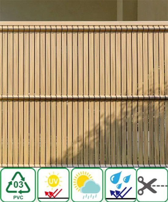 imitazione legno doghe di recinzione 3d riempitivi di pannelli rigidi in rete e recinzioni