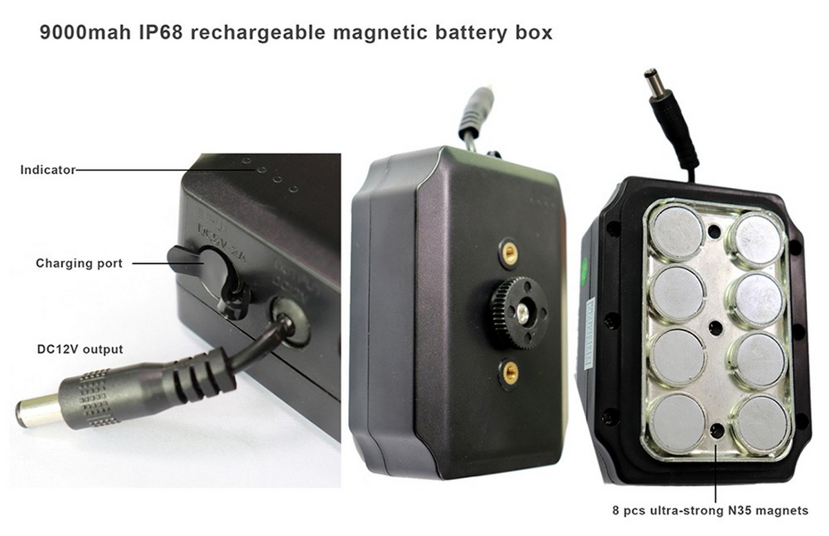 Batteria per fotocamera magnetica da 9000 mAh