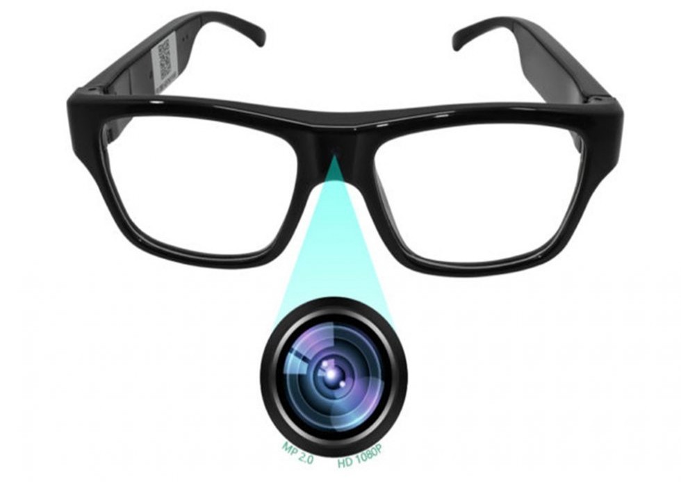occhiali spia con telecamera FULL HD trasmissione video wifi in diretta