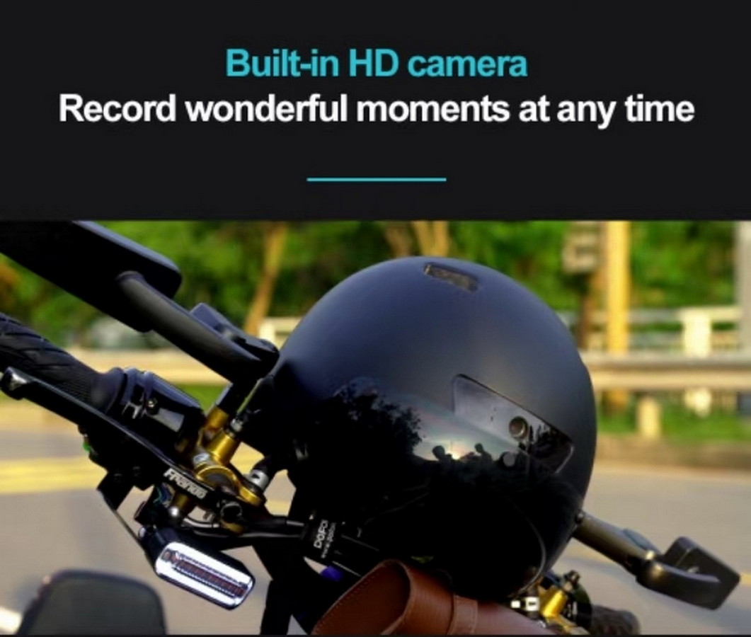 fotocamera integrata nel casco da bicicletta con registrazione