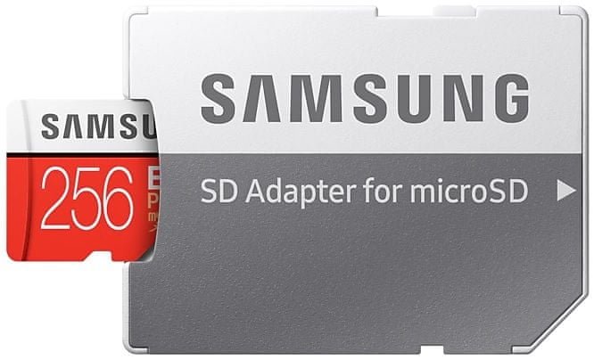 Scheda di memoria micro SDXC da 256 GB Samsung EVO PLUS + adattatore SD