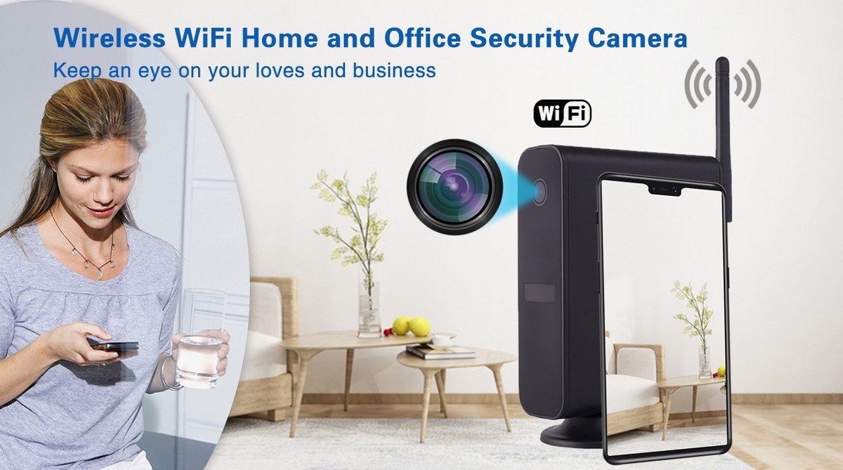 telecamera di sicurezza wireless - per router nascosto in casa e in ufficio