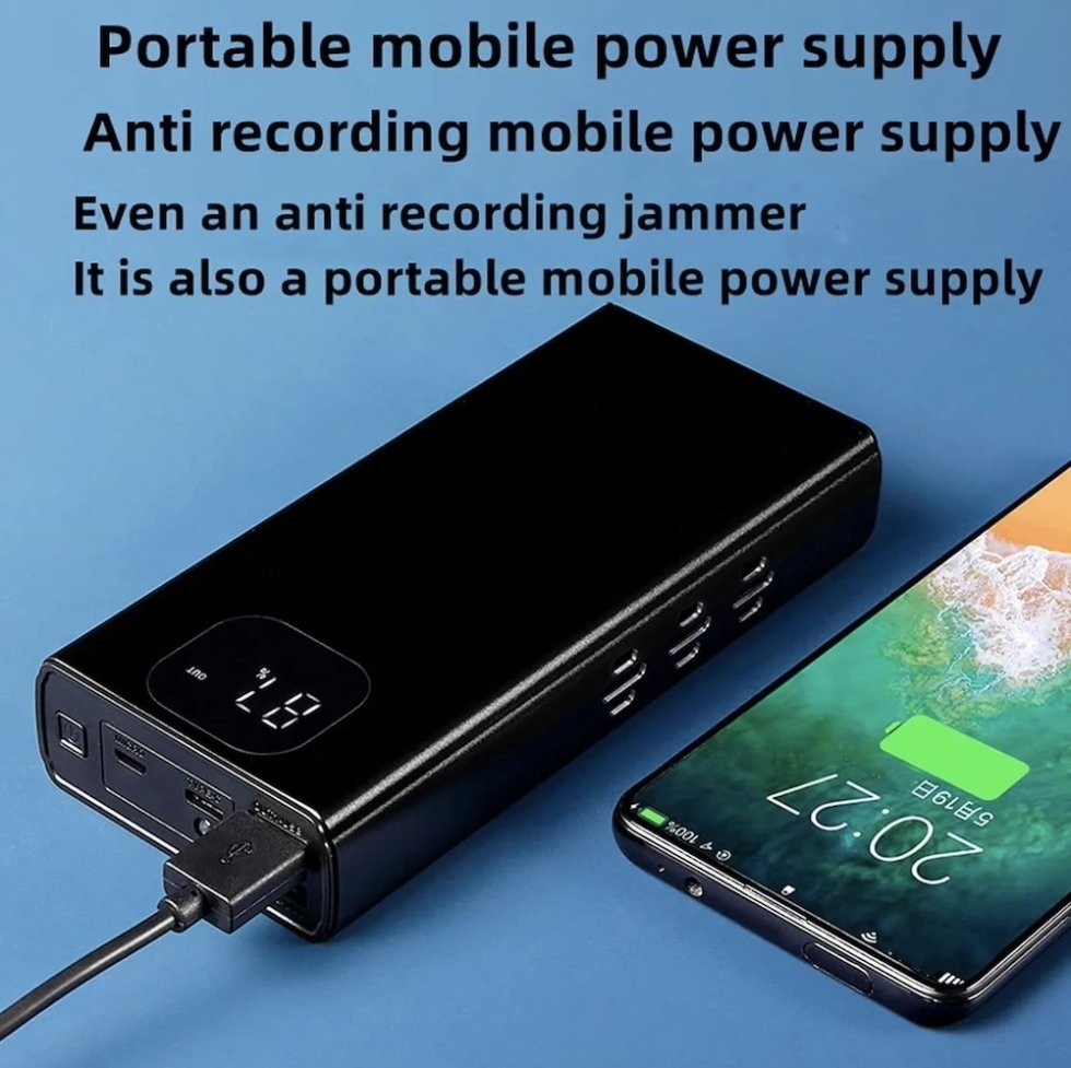 generatore di rumore bianco di jammer di blocco audio di registrazione portatile