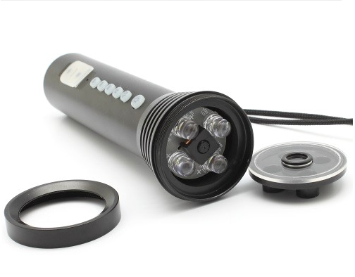 fotocamera con torcia a LED + mp3