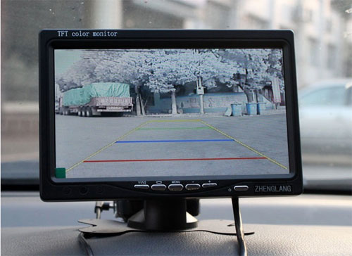 set da parcheggio con telecamera IR LED
