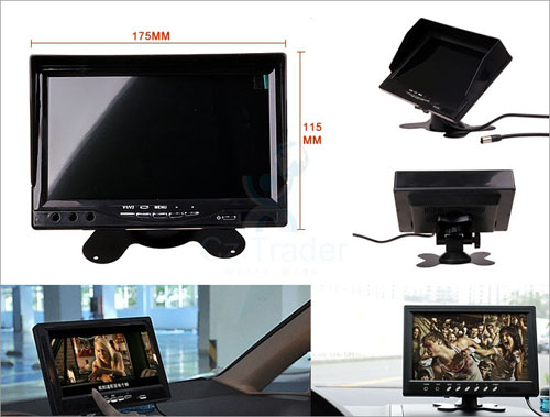 monitor digitale con telecamera per retromarcia