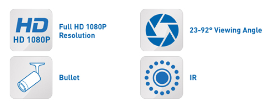 Specifiche della fotocamera AHD IQC1080vhj-3