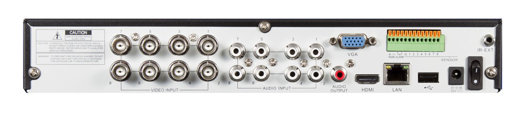 Ingressi e uscite del registratore DVR / xhc1080