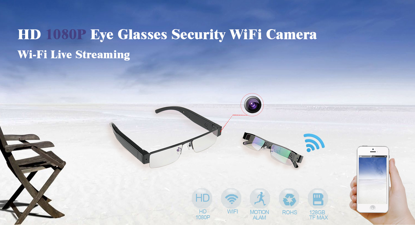 occhiali eleganti con supporto wifi e P2P