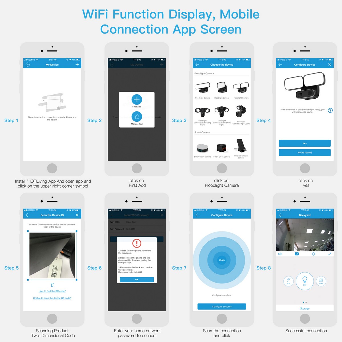 app di abbinamento fotocamera smartphone nel rilevatore