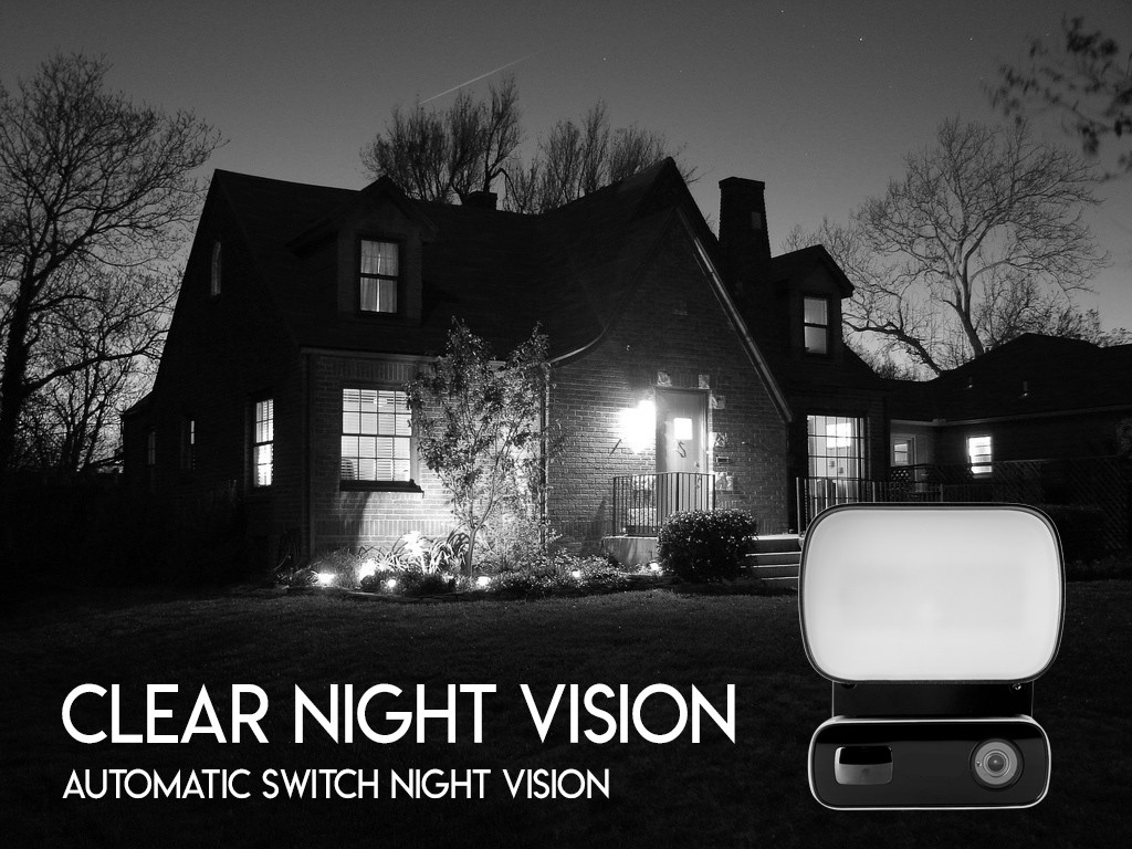 telecamera wifi nel riflettore con visione notturna