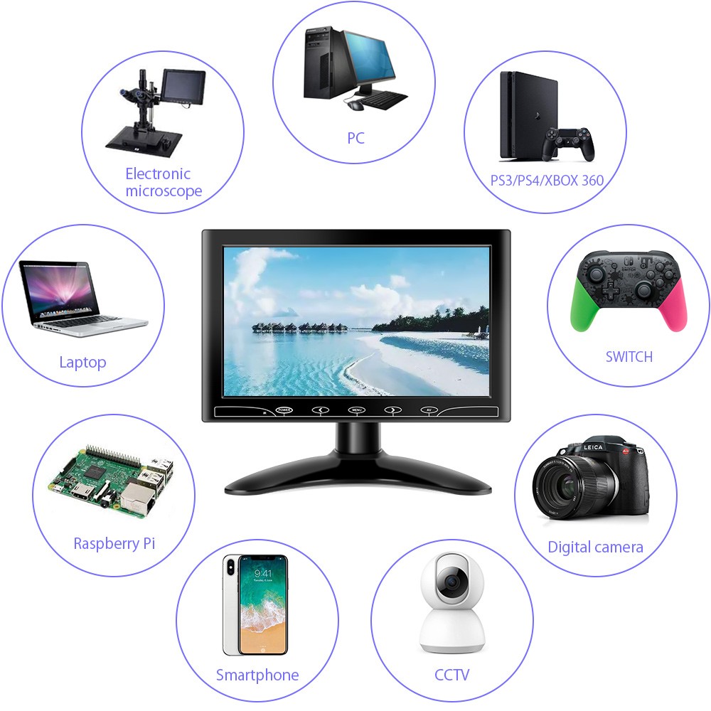 monitor per auto hd