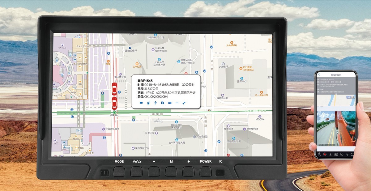 GPS per auto monitor wifi 4g