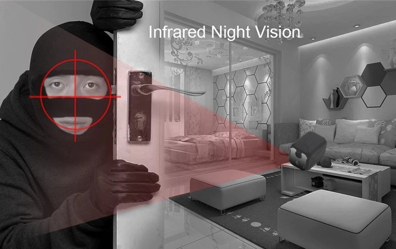 telecamera spia nascosta con visione notturna 10M