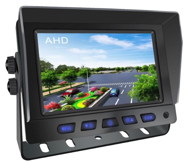 Monitor per auto con retromarcia ibrido da 5".