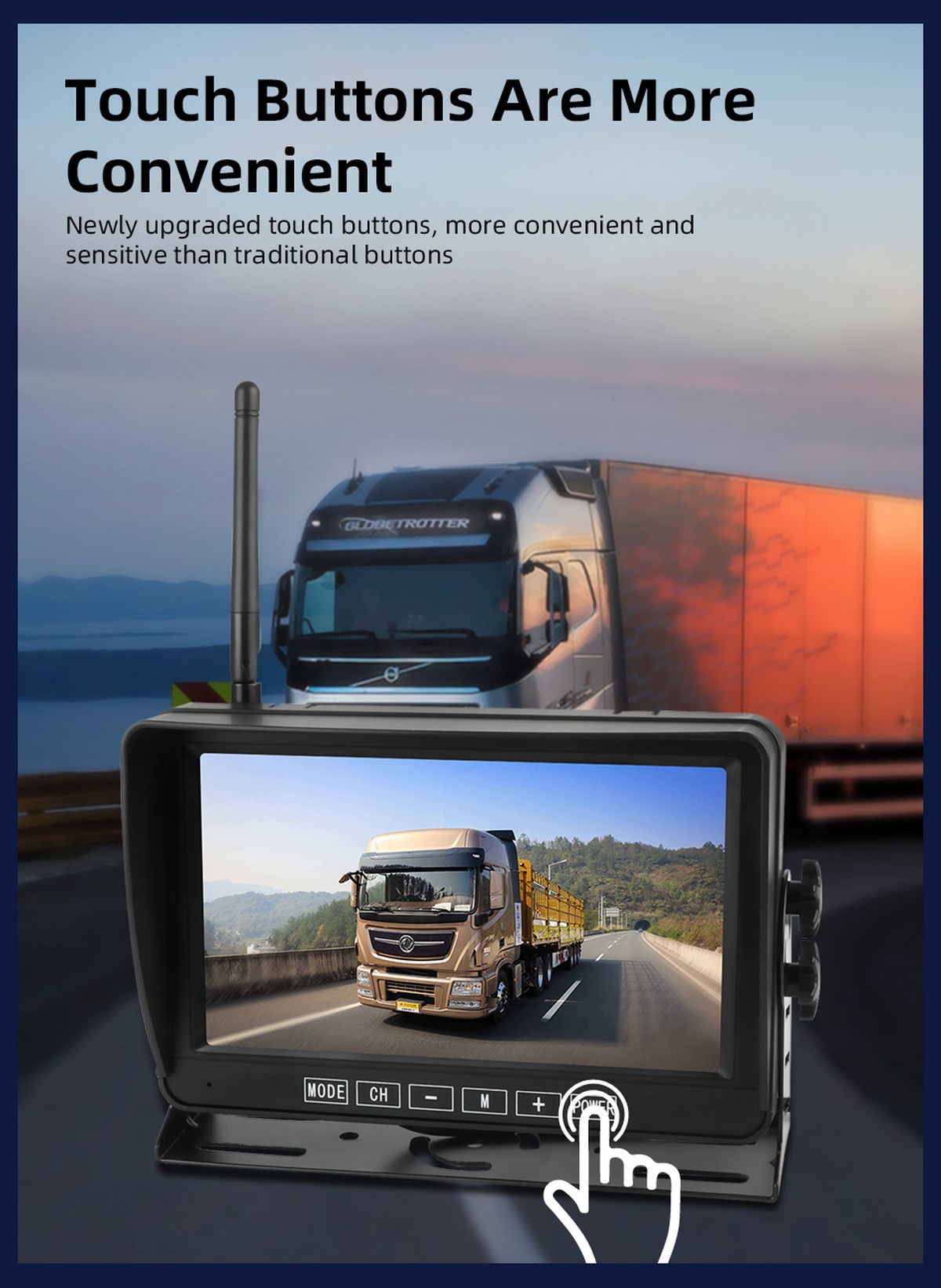monitor del sistema di parcheggio wireless - per camion