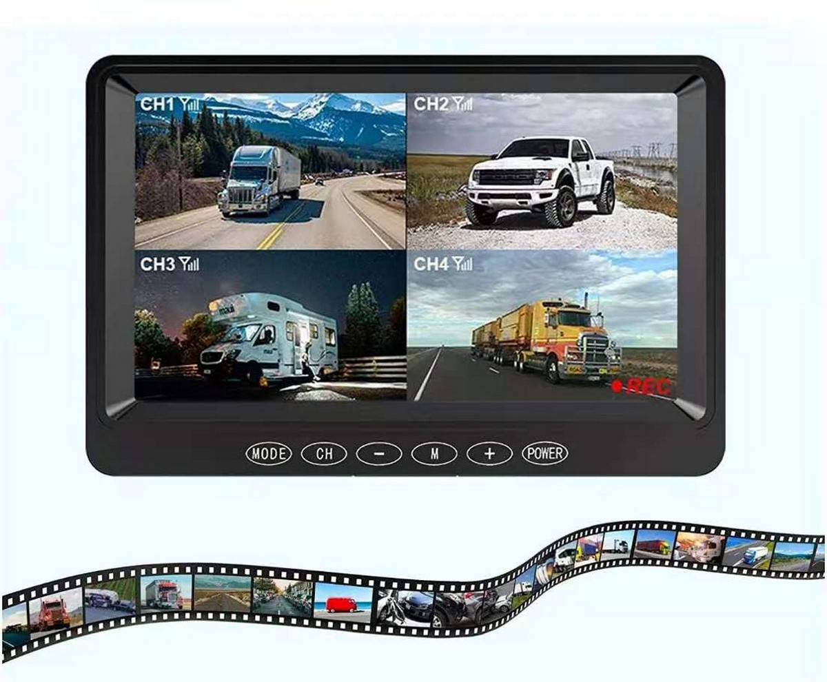 Monitor per auto da 7 pollici DVR - Registrazione su scheda SD