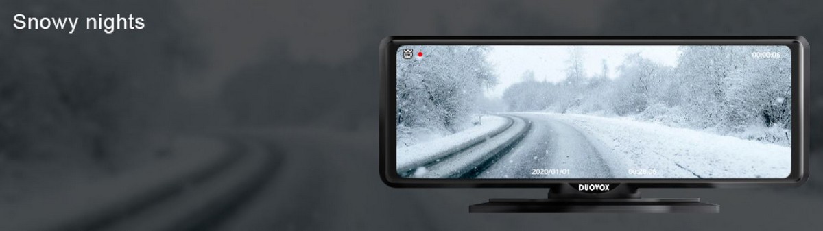 duovox v9 migliore macchina fotografica per auto - nevicate