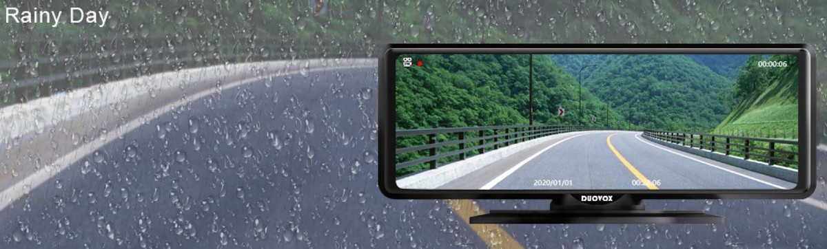 migliore macchina fotografica per auto con visione notturna duovox v9 - pioggia