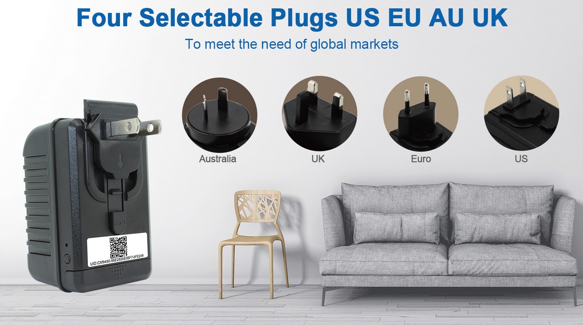 adattatore USB con fotocamera - US EU AU UK