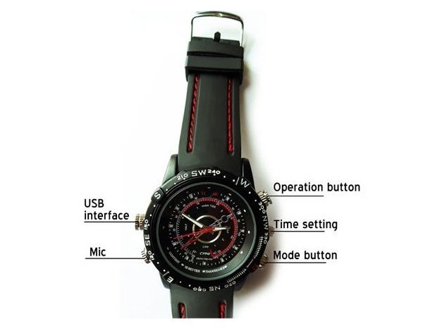 Orologio spia con la fotocamera integrata