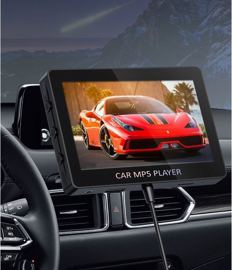 Lettore MP5 per auto con display da 4,3".