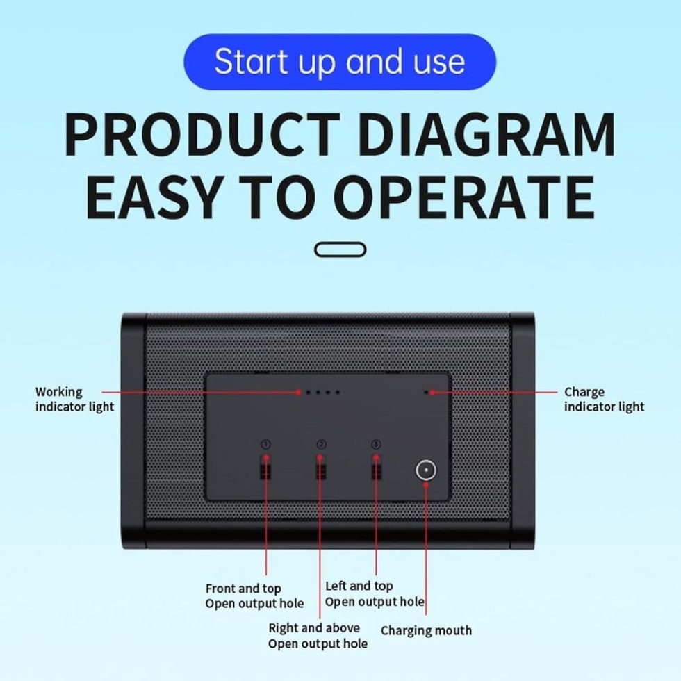 Blocco jammer per registrazione audio video alimentato a batteria con generatore di rumore bianco