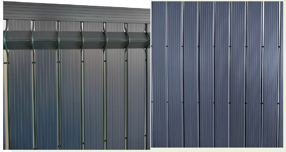 Riempimento della recinzione - Riempimento in plastica PVC nella recinzione verticale