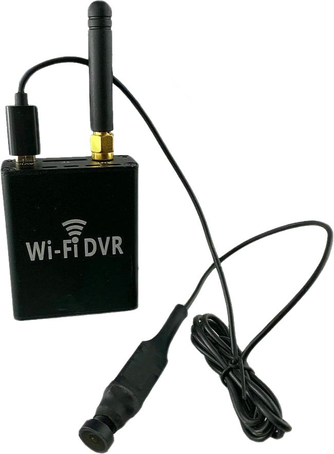 Telecamera stenopeica grandangolare fisheye angolo 130° con FULL HD e microfono + modulo WiFi DVR