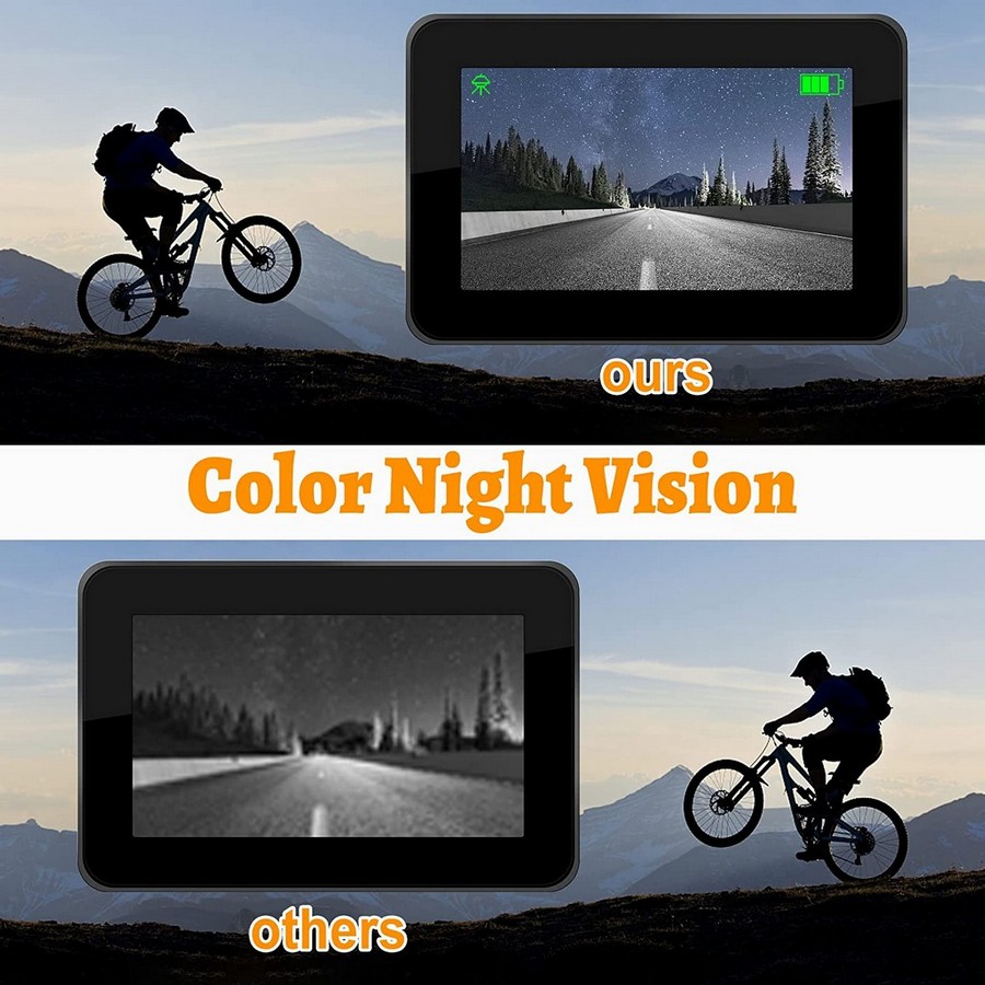 sistema di telecamere per biciclette, visione notturna a colori